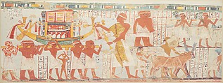 Nakhtamun's Funeral Procession, Tomb of Nakhtamun, Nina de Garis Davies, Tempera on paper