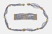 Girdle of Hepy, Gold; lapis-lazuli