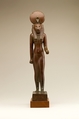 Statuette of Wadjet in the name of Akanosh son of Pediamenopet, Copper alloy