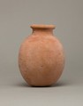 Globular necked jar of desert clay, Pottery