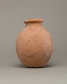 Globular necked jar of desert clay, Pottery