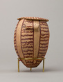 Decorated ware jar with lug handles, Pottery, paint