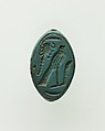 Cowroid Seal-Amulet, Faience