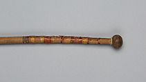 Hilt of a Javelin, Wood, ebony, ivory, bark