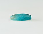 Cowroid Inscribed with the Throne Name of Thutmose II, Faience