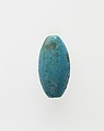 Cowroid Inscribed with the Throne Name of Thutmose II, Faience