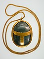 Heart Scarab of Hatnefer, Serpentinite, gold
