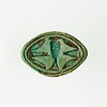 Cowroid Seal-Amulet, Glazed steatite
