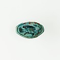 Cowroid Seal-Amulet, Glazed steatite