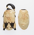 Cosmetic Dish in the Shape of a Trussed Duck, Hippopotamus ivory (tinted)