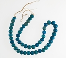Necklace of Wah, Faience, linen cord