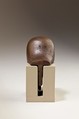 Falcon head, fitting from furniture or shrine, Cupreous metal
