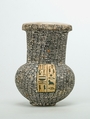 Model Vase Inscribed for Nebseny, FIrst Prophet of Onuris, wood, gesso, paint