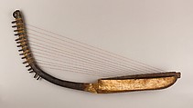 Arched Harp (shoulder harp), Wood