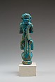 Monkey and Man Playing Instruments, Faience
