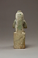 Statuette of Isis with the infant Horus, dedicated by Ankhhor, son of Perekhbanebdjedet and Heretib, Anhydrite