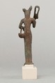Bastet holding sistrum, Cupreous metal
