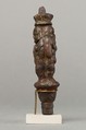 Bes standing on a papyriform capital, Beset on opposite side, Cupreous metal