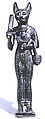 Statuette of cat-headed Bastet, Cupreous metal