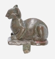 Crouching Cat Figurine, Bronze