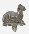 Crouching Cat Figurine, Bronze