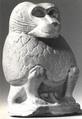 Baboon Figurine, Faience