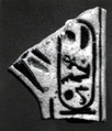 Broad Collar Terminal with the Cartouche of Nebmaatre (Amenhotep III), Faience