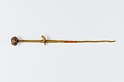 Toggle, Gold, glass inlay
