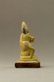 Amulet Depicting a Baboon Wearing a Lunar Disk and Uraeus, Faience
