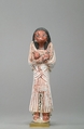 Shabti of Khonsu, Pottery, paint