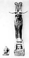 Figure of Ptah-Sokar-Osiris, Wood, paste, linen, paint