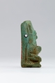 Shu amulet, Light Blue Faience