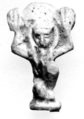 Shu amulet, Light Blue Faience