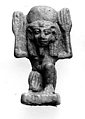 Shu amulet, Faience