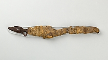 Sacred animal mummy of crocodile, Linen, animal remains