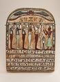 Stela of the God's-Father of Amun Pakeshi, Wood, gesso, paint