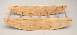 Model Stone Rocker from a Foundation Deposit for Hatshepsut's Temple, Wood, ink