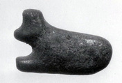 Amulet of a cow?, Faience