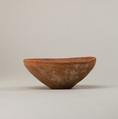 Shallow bowl with vertical rim, Pottery