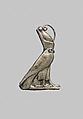 Falcon wearing a Double Crown, Electrum over plaster