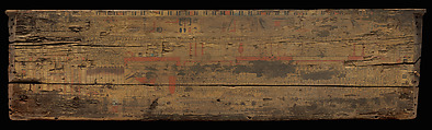 Dismantled Coffin of Khety, Coniferous wood, paint