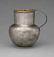 Silver jug with gold rim, Silver, gold rim
