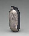 Silver bottle with offering scene naming Meritptah, Silver