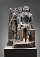 King Sahure Accompanied by a Divine Figure, Gneiss