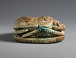 Scarab Commemorating the Construction of an Artificial Lake, Steatite (glazed)