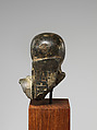 Bald-headed Man Wearing Gold Collars, Steatite or schist