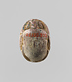 Scarab Inscribed with the Name of Sethnakht, Steatite, traces of green glaze