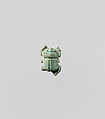 Scarab amulet, Faience