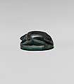 Scarab Inscribed with the Name of Ramesses IV, Bright green faience
