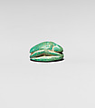Scarab with Figure of Seth-Baal on a Lion, Faience